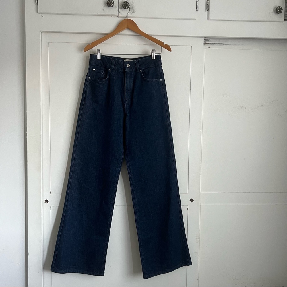 Sezane New 70's Trousers - Indigo Blue